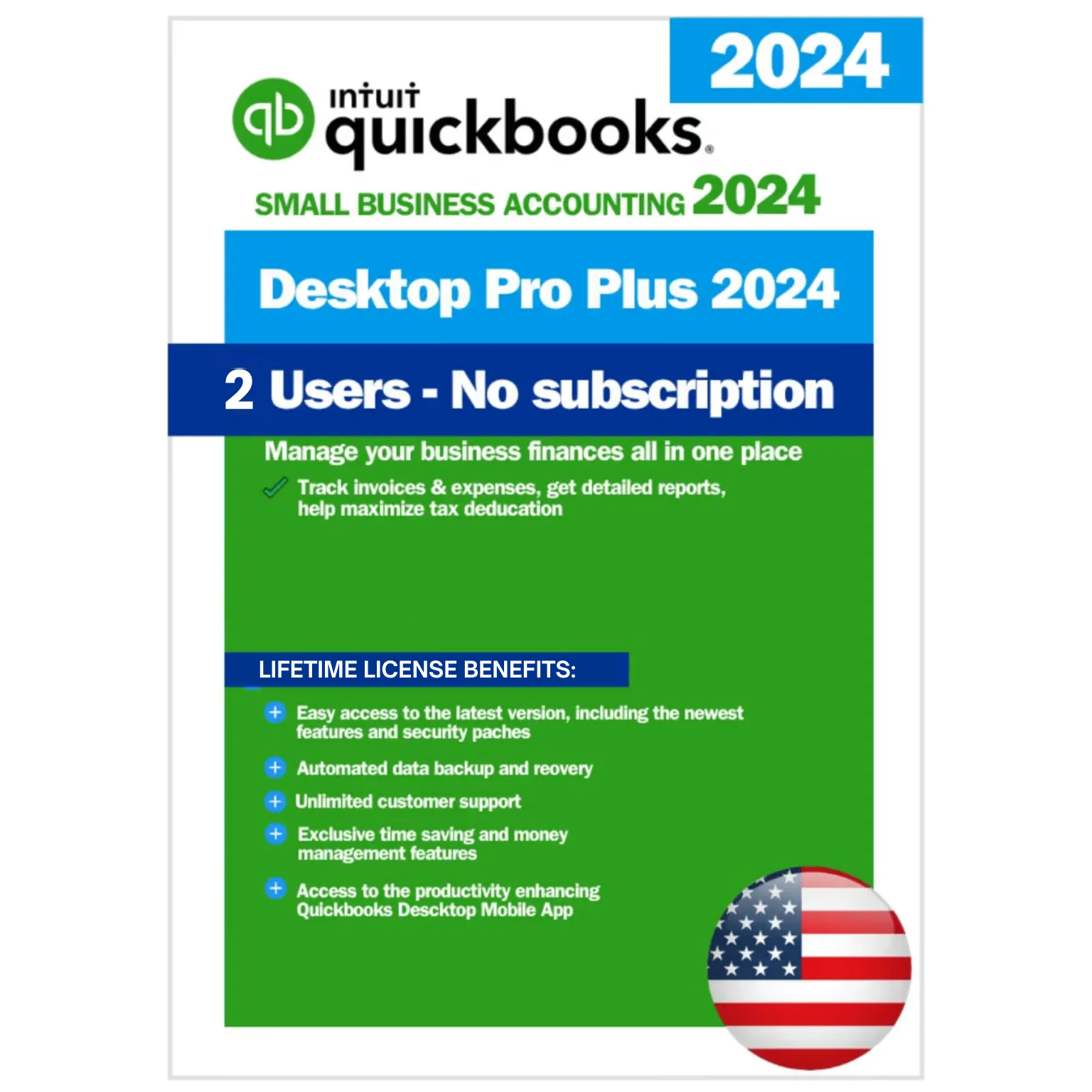 quickbooks desktop pro plus 2024 2 users