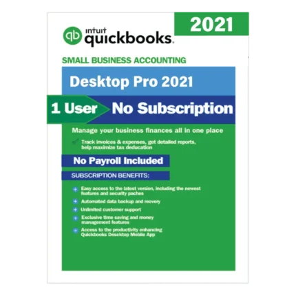 QuickBooks Desktop Pro 2021 | No Subscription