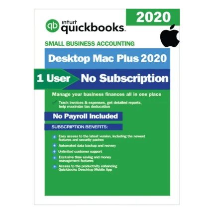 QuickBooks Mac Plus 2020 | No Subscription